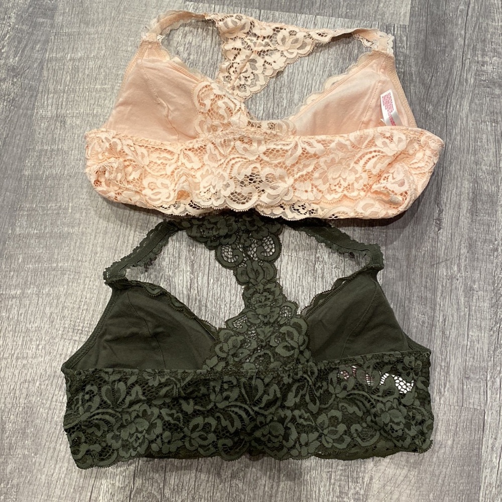 Two Target Lace Racerback Bralettes - Picture 2 of 6